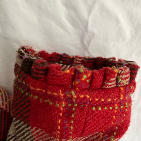 Red Plaid Wool Jacket by Tulle! Size: Small - Picture 9 of 9